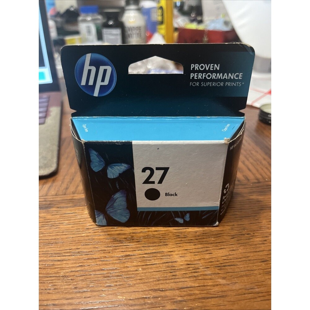 HP #27 C8727AN Black Ink Cartridge Genuine New Expired 2016